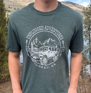 Men’s Heathered Forest Green T-Shirt Jeep Circle Logo