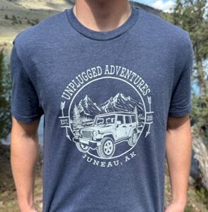 Men’s Heathered Navy T-Shirt Jeep Circle Logo