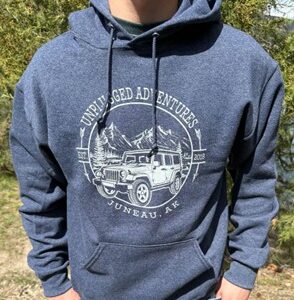 Men’s Vintage Heathered Navy Sweatshirt with Jeep Circle Logo