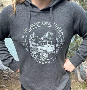 Women’s Dark Heathered Grey Long Sleeve Hoodie Pullover